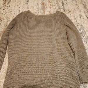 Cozy Women's Knit Sweater - Tan